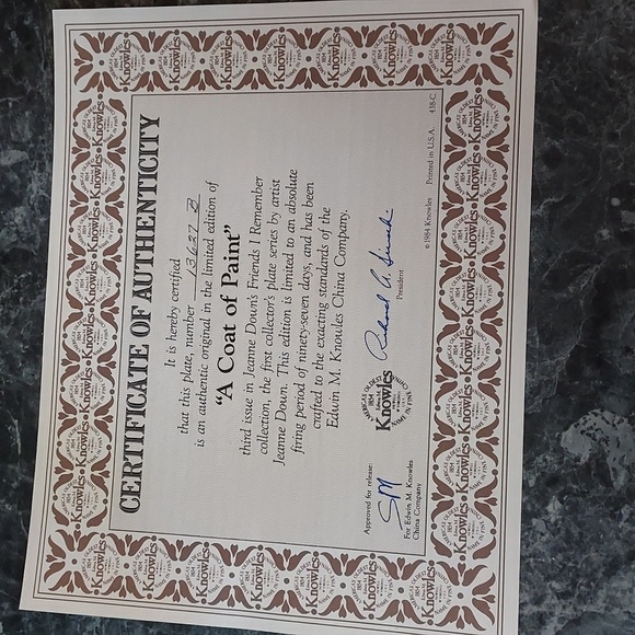 Knowles 1985 "A Coat of Paint" Plate - Picture 6 of 13